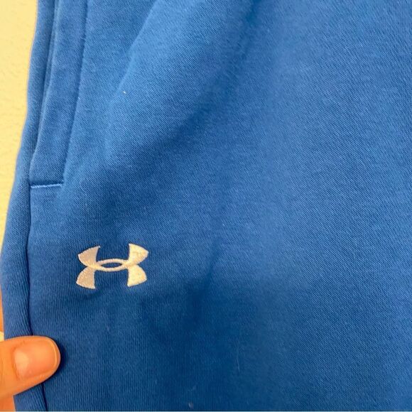 Under Armour Rival Fleece lined cotton Jogger sweat pants teal blue plus size 3X - Picture 6 of 13